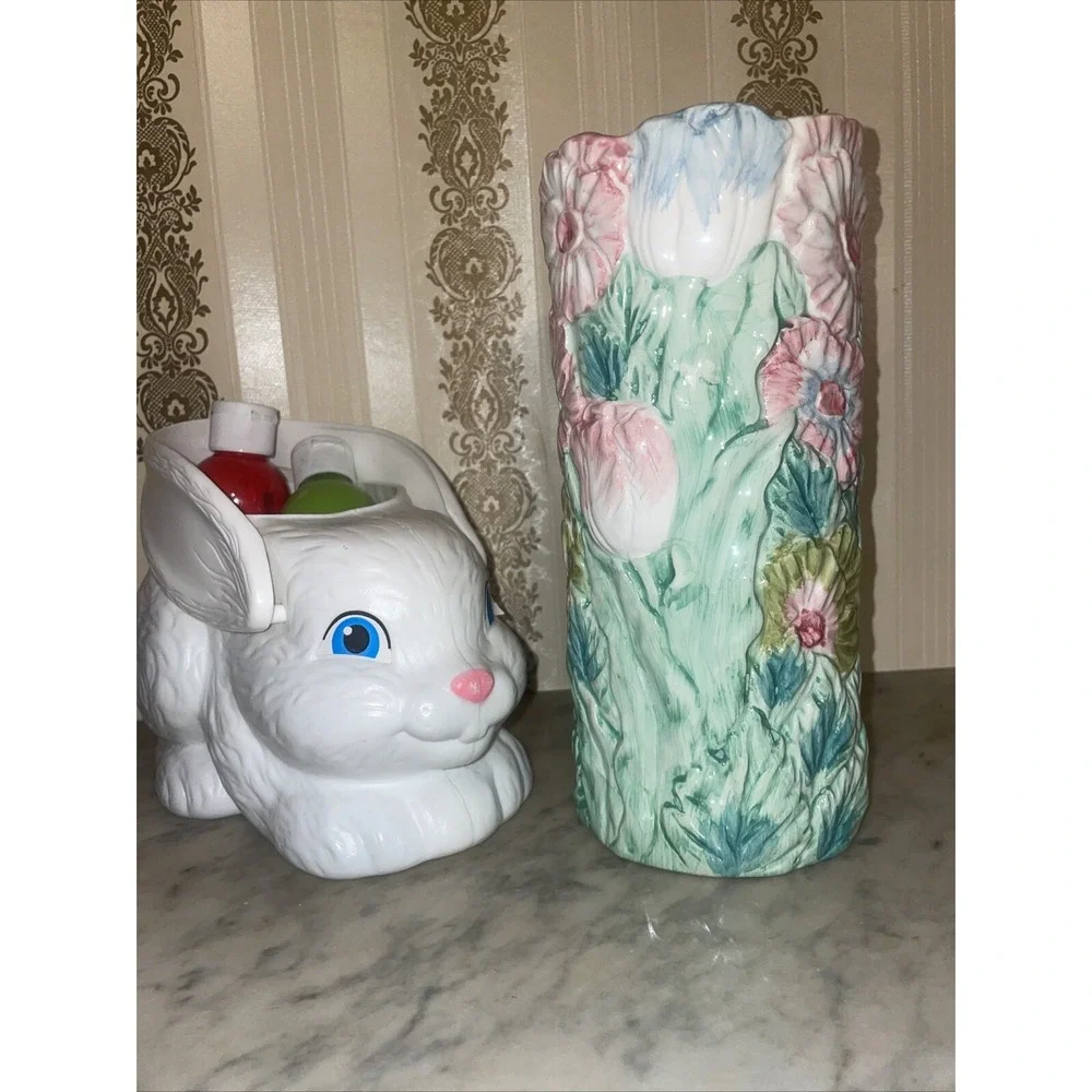 1955 Karen Sue Staver Flower Vase Vintage Beautiful‎ Colors